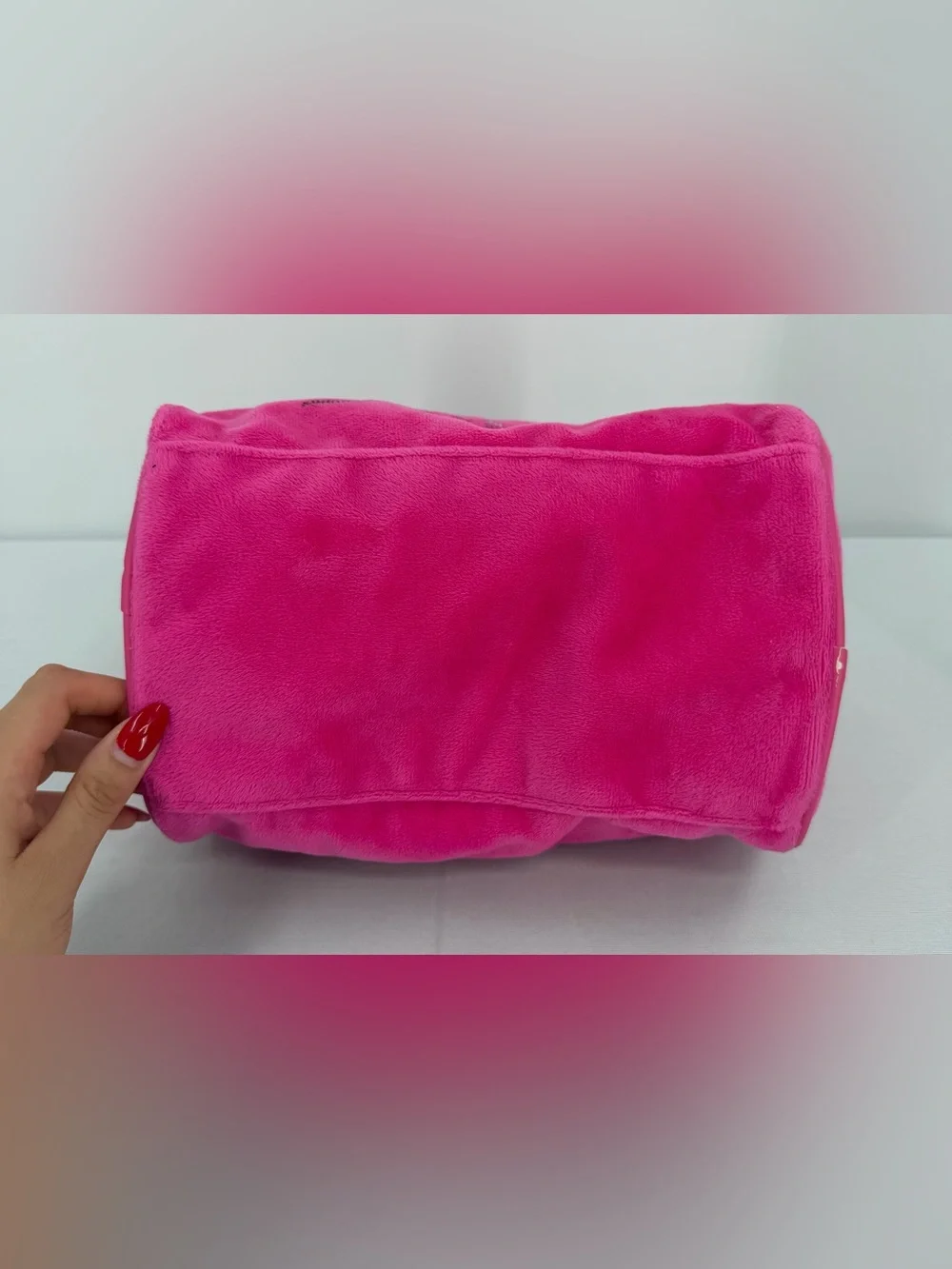 Juicy Couture Pink Velour Rhinestone makeup bag Train Case Y2K 2000s Mcbling